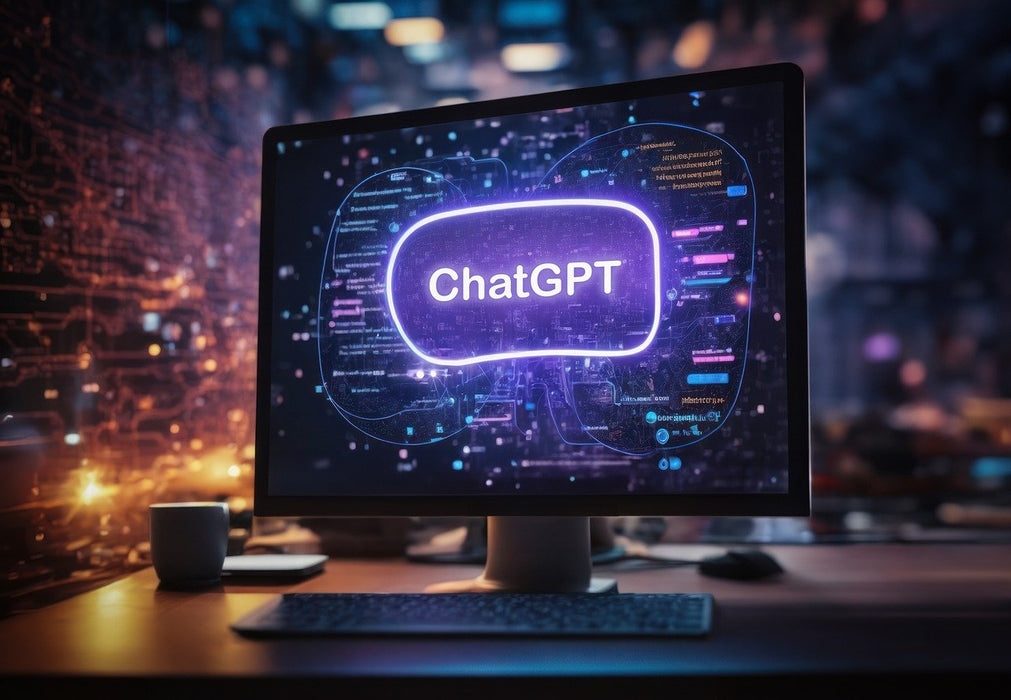 Abbildung Computerbildschirm Chat GPT